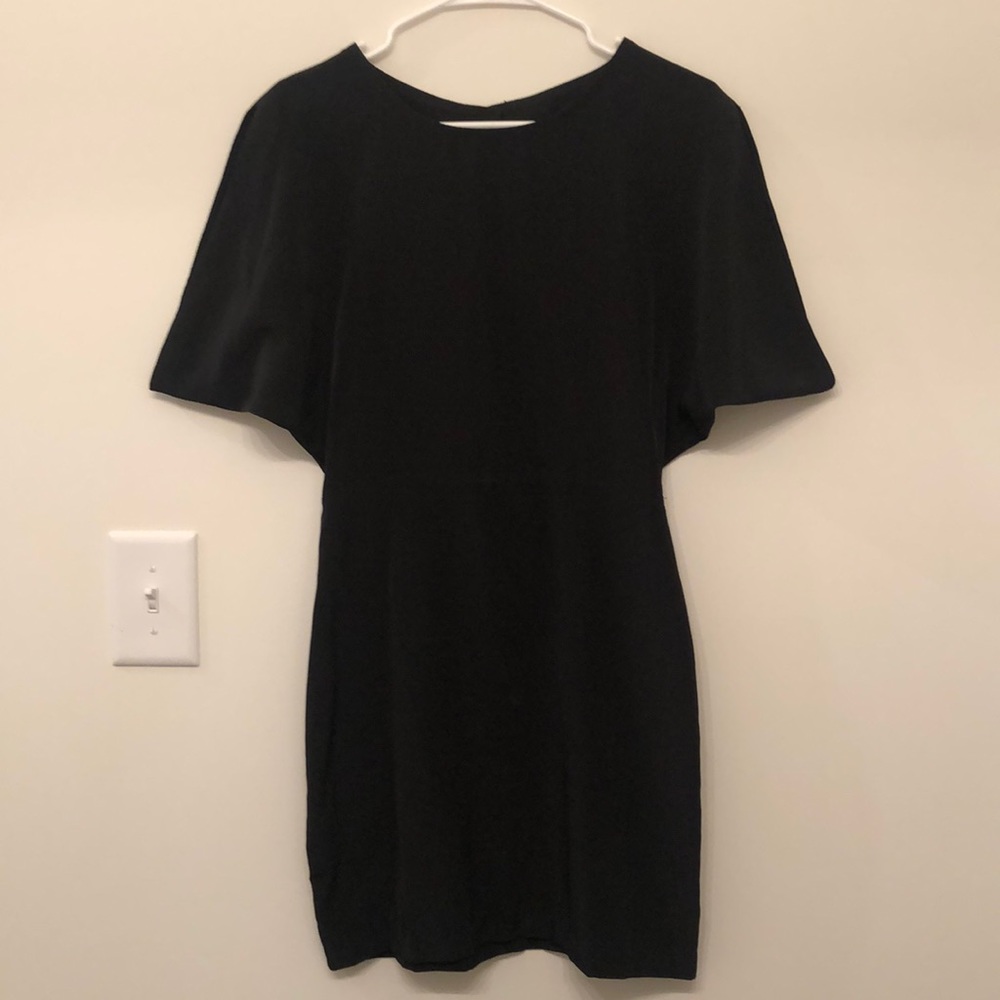 BCBGeneration Black Open Back Cocktail Dress